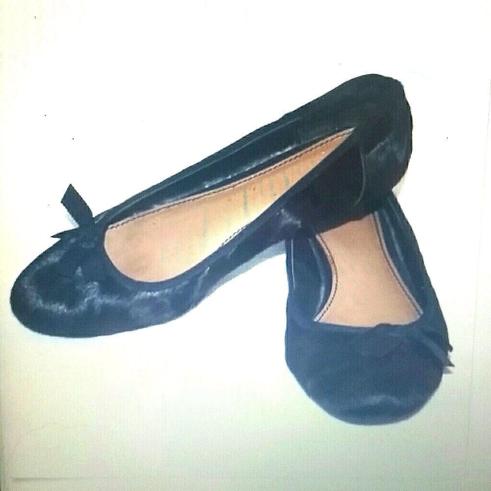 GANAUCHE leopard natural hair round toe flats 8